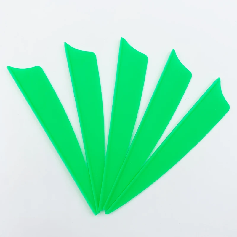 36pcs Hunting Archery 3inch Crossbow Archery Feathers 7Color Shield shape Cut Fletching Rubber Vane Arrow DIY Archery Accessorie