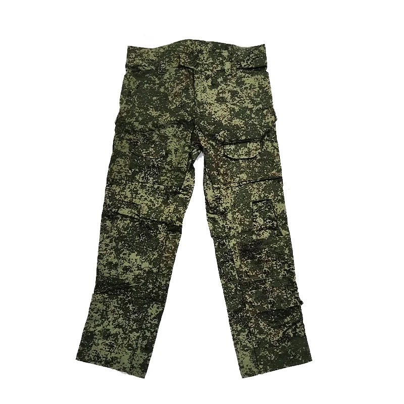 

Outdoor Hunting Tactical Cargo Pants Men Russian EMR Camo Multi-Pocket Durable Adjustable Waist Trousers