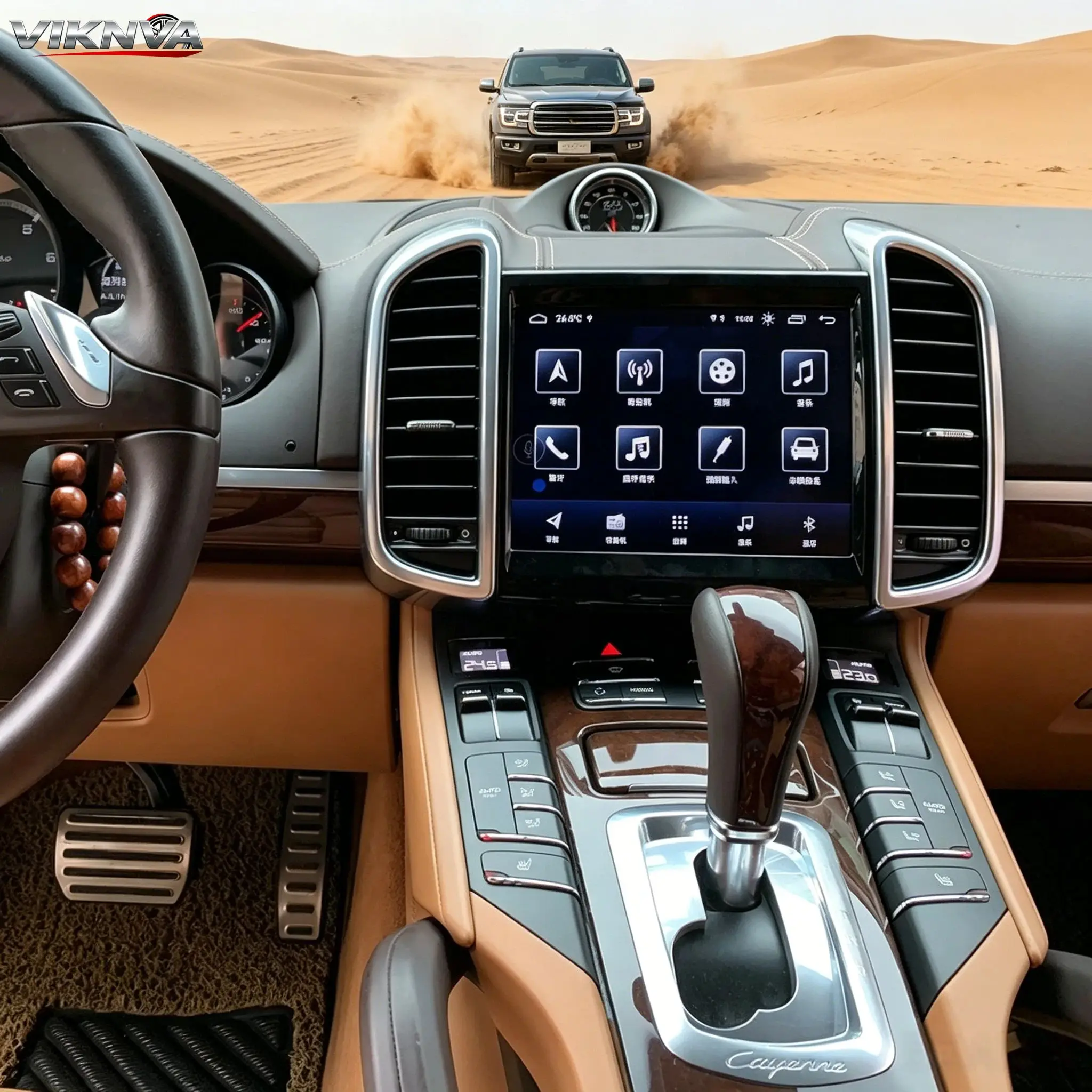 For Porsche Cayenne 2010-2017 Android 14 Car Radio Carplay GPS Navigation Multimedia Player HeadUnit Radio Tape Recorder