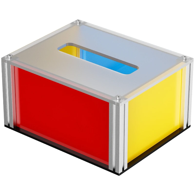 

Contrast color tissue box niche light luxury desktop living room pumping carton