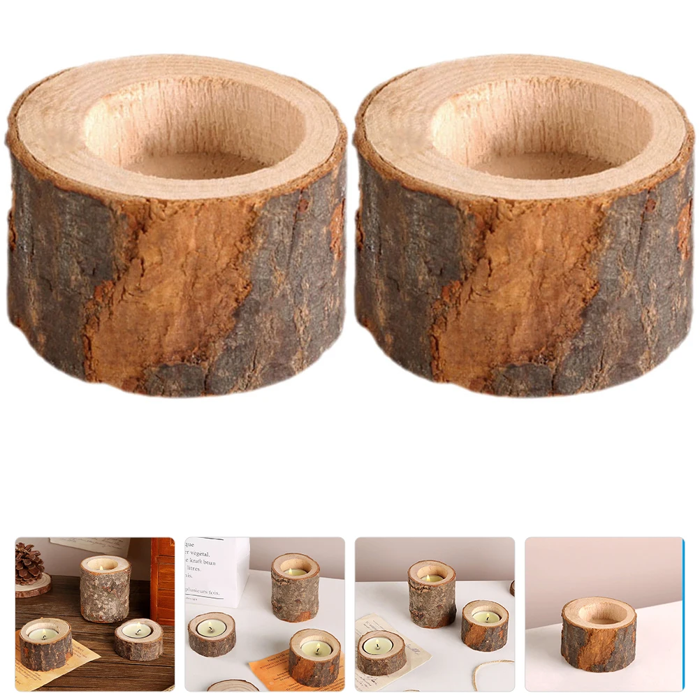 

2pcs Wooden Holders Retro Vintage Table Centerpieces Stands For Wedding Home Decor Table Centerpiece Gift
