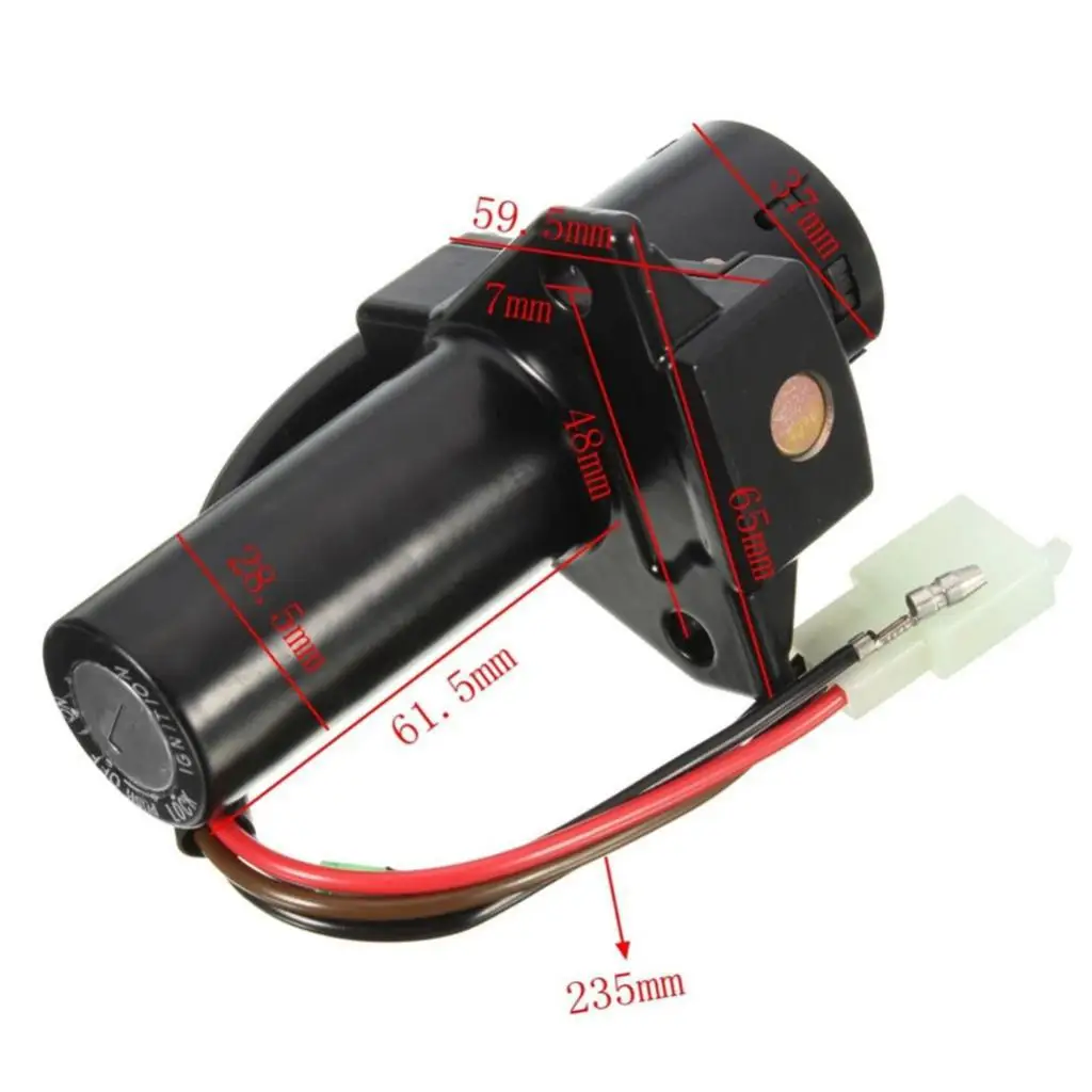 Motorcycle Ignition Switch Lock Set Heavy Duty Metal Ignition Lock for Yamaha YBR125 2002-2013 Street Bike Replacement