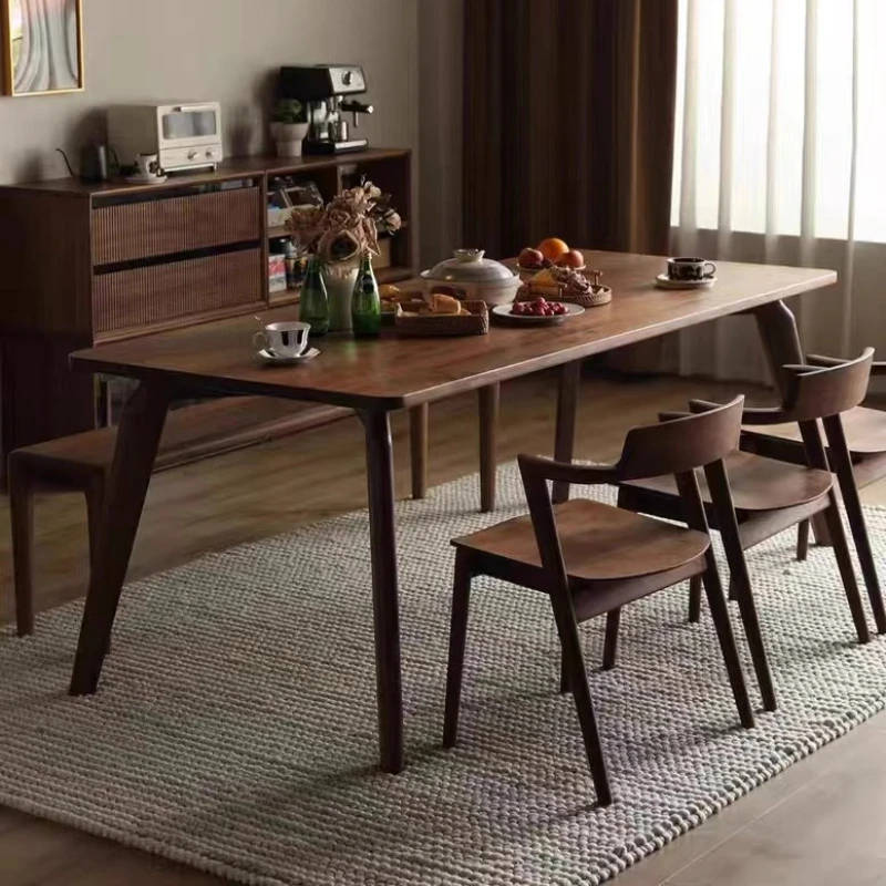 

Big Decoration Black Dining Tables Wooden Square Nordic Luxury Home Dining Tables Mid Century High Juegos De Comedor Furniture