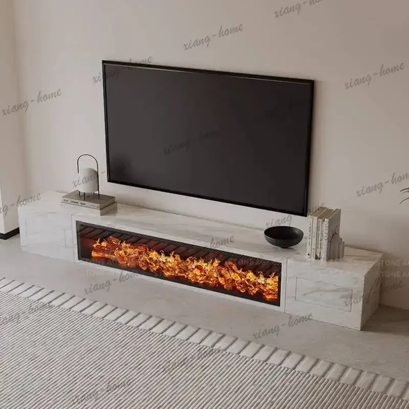 LD Sitting Room Decor Tv Cabinet Light Long Design Lounges Apartments Tv Cabinet Fireplace Luxury   Furniture Home