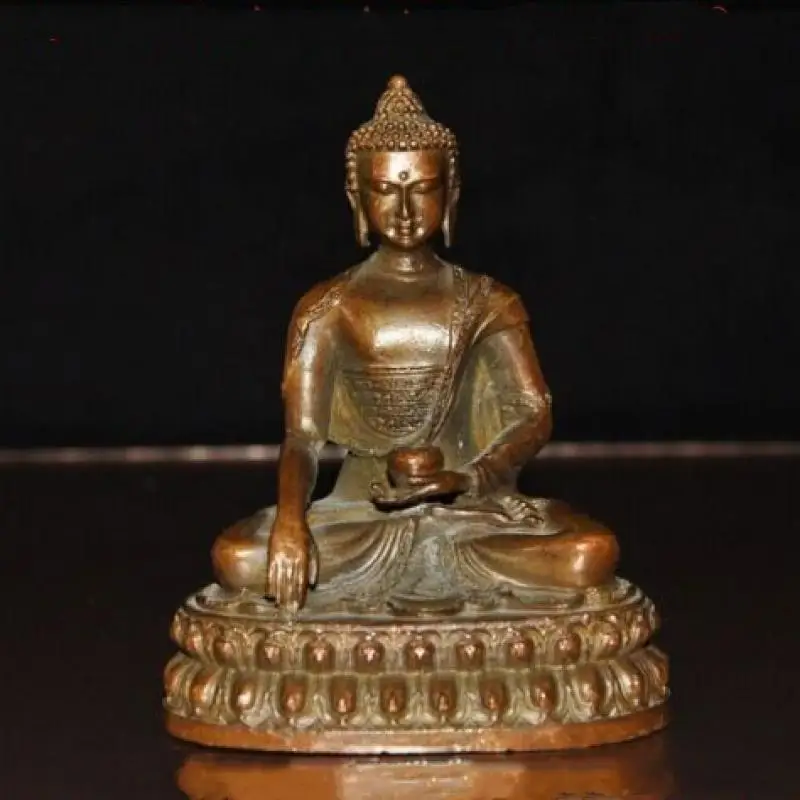 

Tibet Buddhism Bronze Sakyamuni Shakyamuni Medicine Buddha Bhaisajyaguru Statue