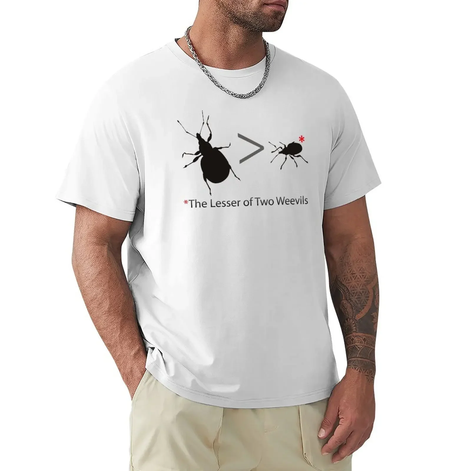 Lesser of Two Weevils T-Shirt Aesthetic clothing quick-drying cute tops t shirts men