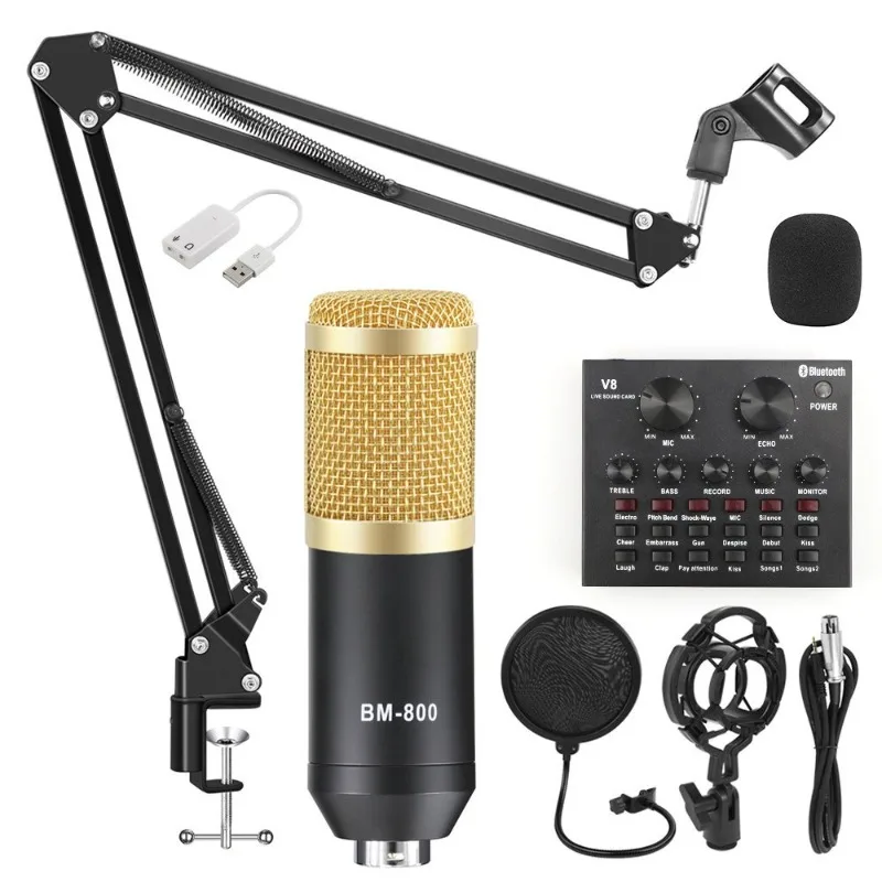 

Hanging Condenser Microphone Kit for Studio Live Live Recording Equipment Broadcasting