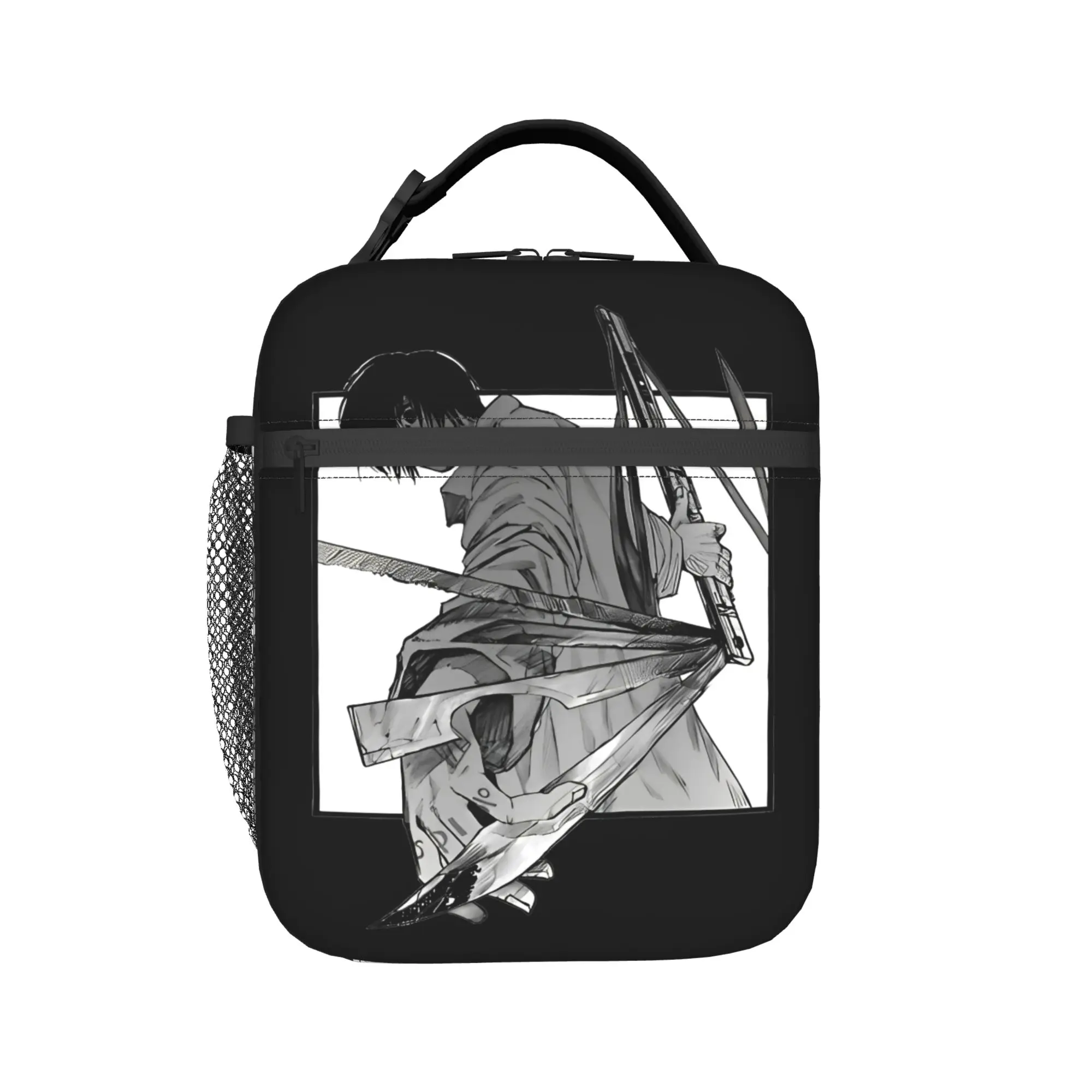 Japan Anime Sakamoto Days Lunch Bag  Casual Lunch Box Picnic Portable Zipper Thermal Tote Handbags For Women Oxford Cooler Bag