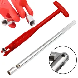 Kit de reparación de neumáticos de coche, herramientas, tubo extractor de vástago de válvula de neumático, herramientas de reparación de neumáticos, extractor de plástico y Metal para coche, accesorios para motocicleta y coche