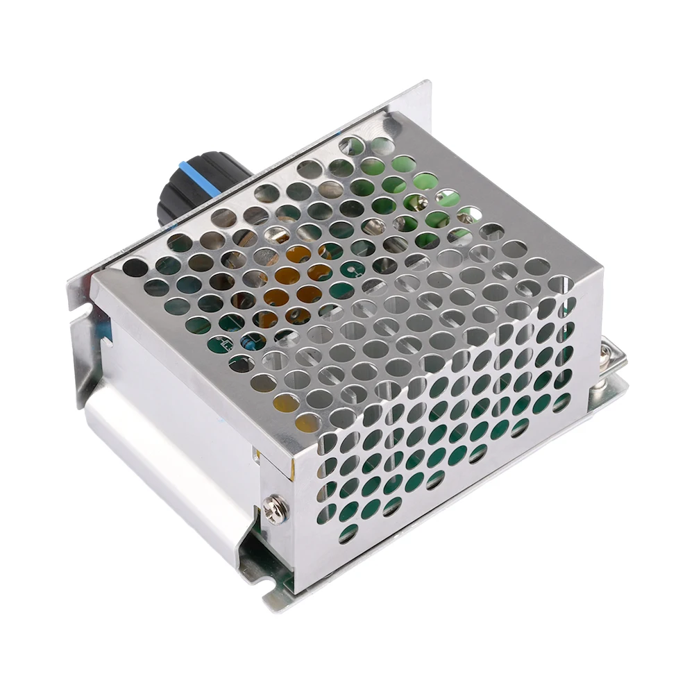 AC 220V zu DC 10-210V 20A SCR PWM Motor Drehzahl regler Gouverneur Spannungs regler Geschwindigkeit Volt Steuersc halter mit Potentiometer – Detail 5