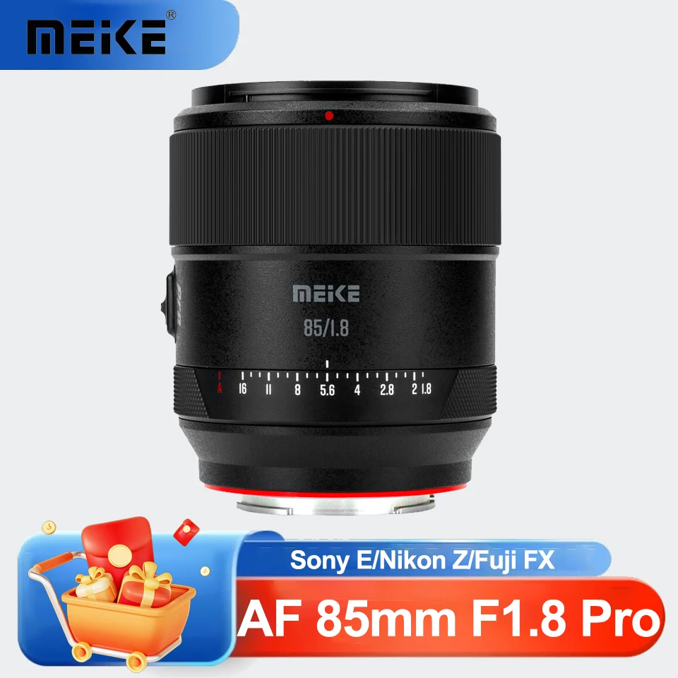 

MEKE AF 85mm F1.8 Pro Full Frame Auto Focus Lens Large Aperture Portrait Prime Lens for Sony A7S Fuji X-E2 Nikon ZFC