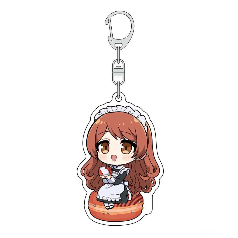 Loen Anime Store I`m in Love with the Villainess Claire & Rae Mana Acrylic HD Figure Keychain Decor Pendant Collection About6cm