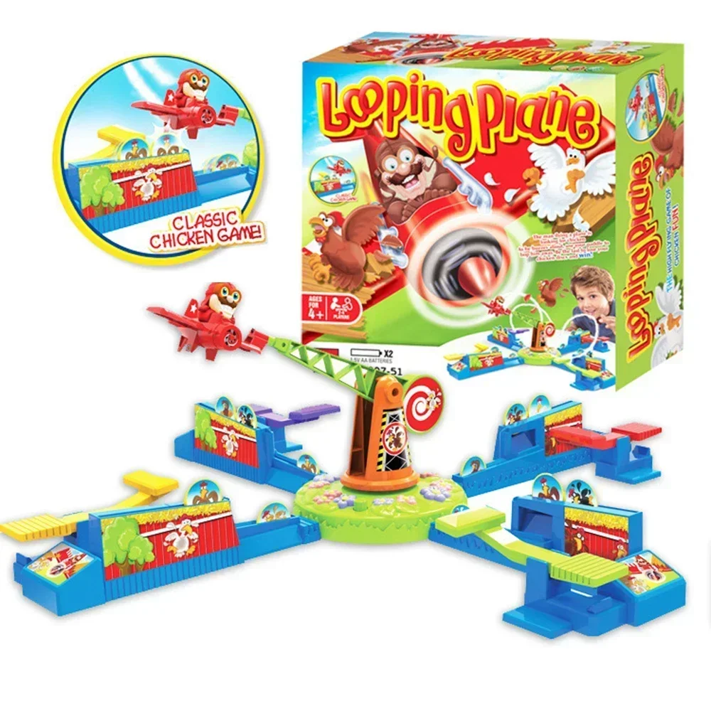 

hot Rotating Airplane Chicken Stealing Game - Multiplayer Interactive Eagle Catching Chicks Tabletop Game for Kids Party Gifts