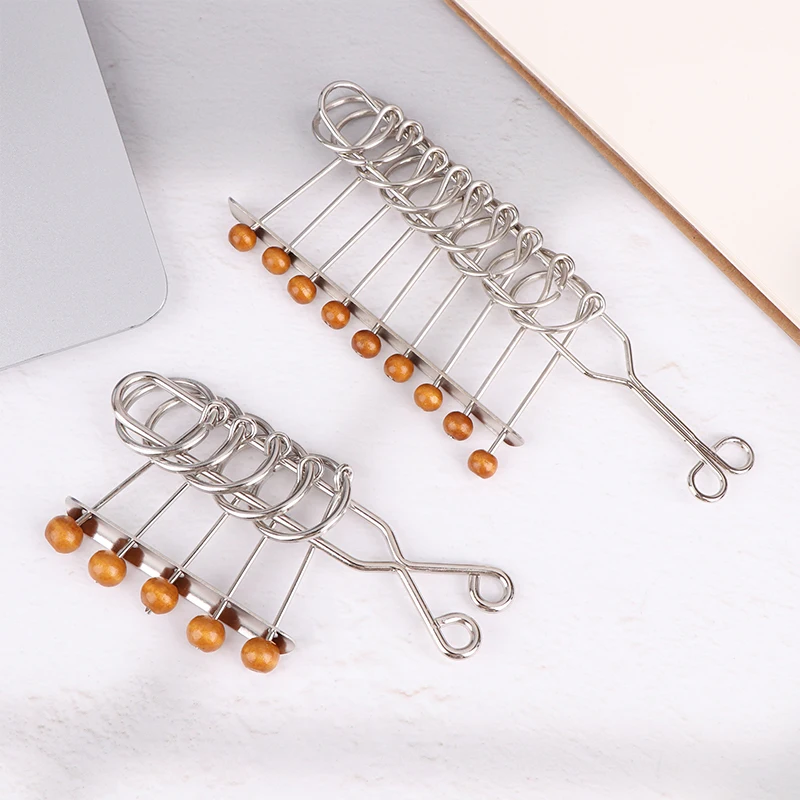 Nine Links Metal Wire Puzzle Mind Brain Toy Disentanglement Iron Link Unlock Interlock Game Luban Lock Educational Toy Game