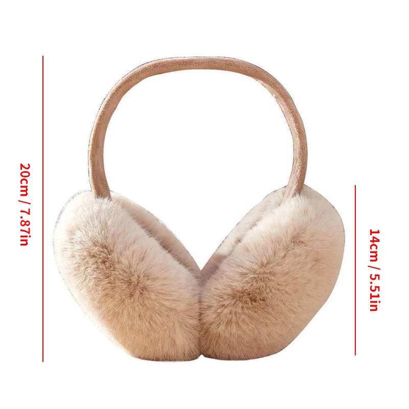 Warm Earmuffs Women Winter Ear Muffs Faux Fur Warm Earmuffs Lady Girls Plush Ear Warmers Outdoor Ear Covers Headband