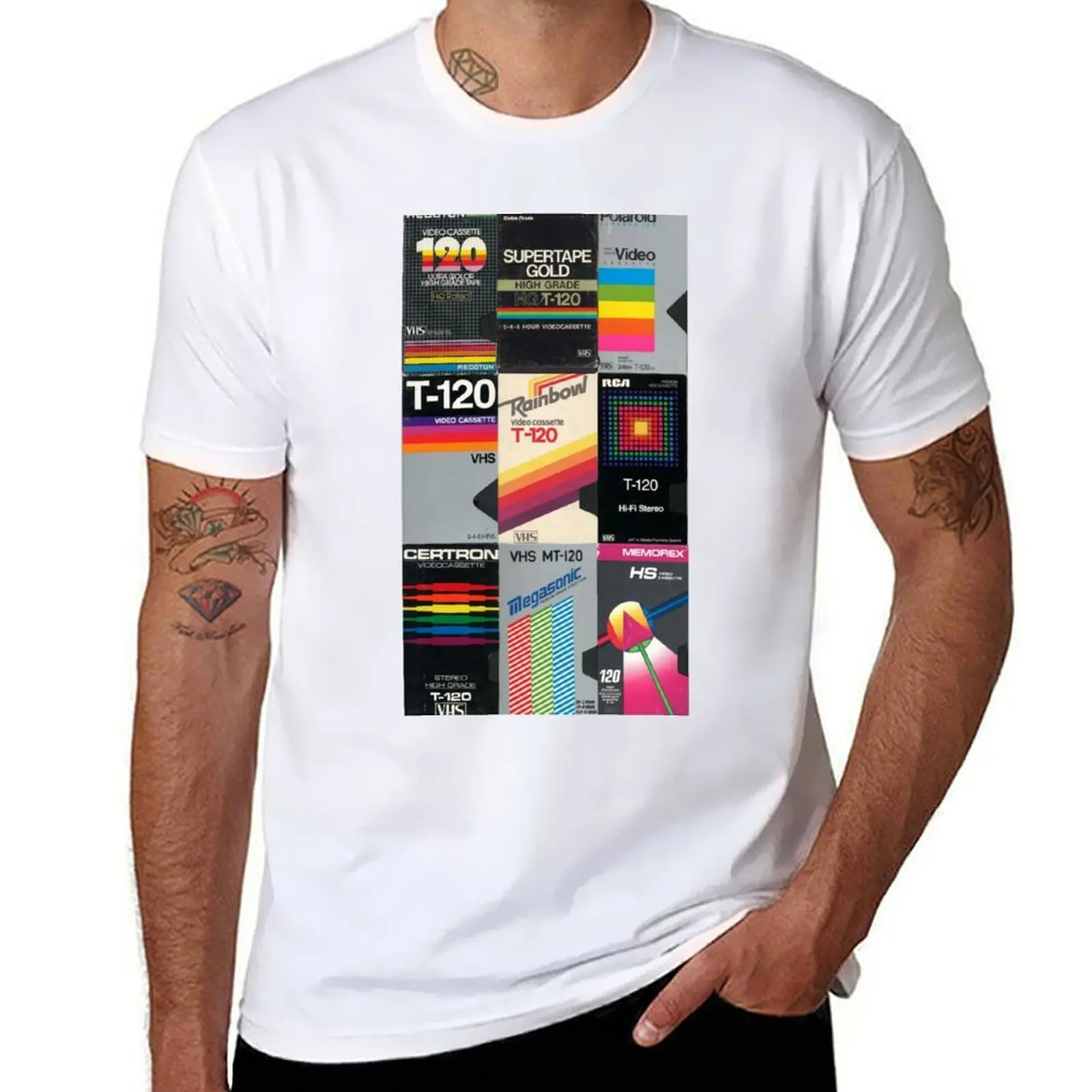 

VHS Covers T-Shirt t shirt man casual t shirts for man pack cotton T-Shirt