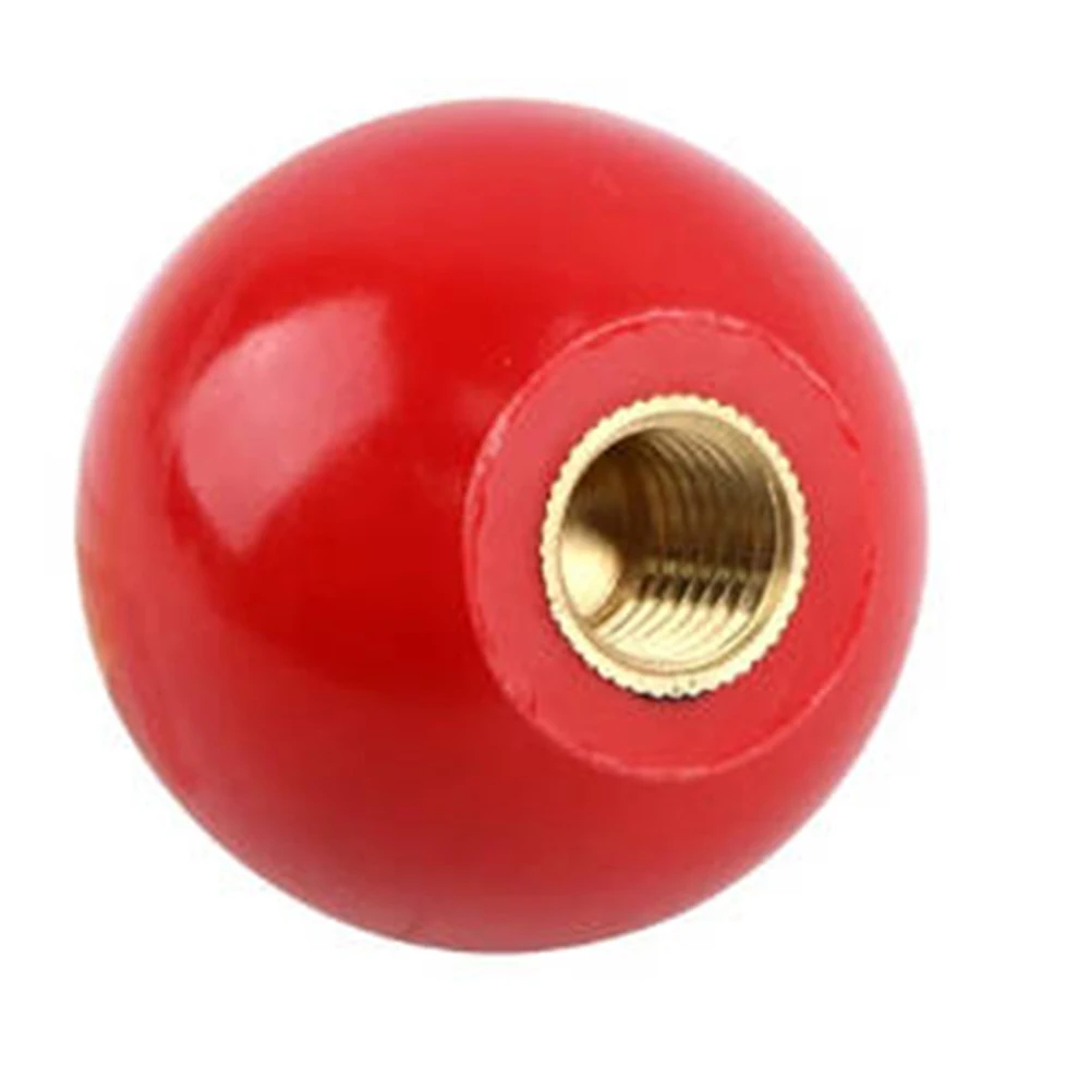 Machine Tool Handle Ball Nut Thread Plastic Clamping 1PC Ball Shaped Head Clamping Nuts Copper Core Knob Hardware