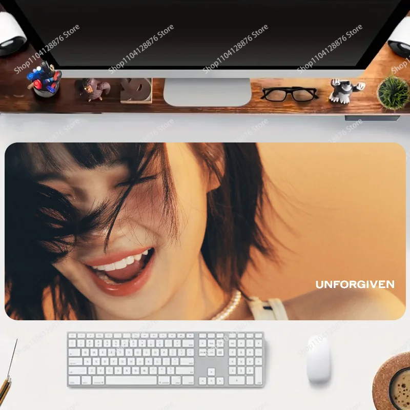 Singer Chae Won Ablum UNFORGIVEN Mousepad Gaming Mouse pad Gamer Pc Accessories Deskmat Keyboard Mat Desk Protector Mause Pads