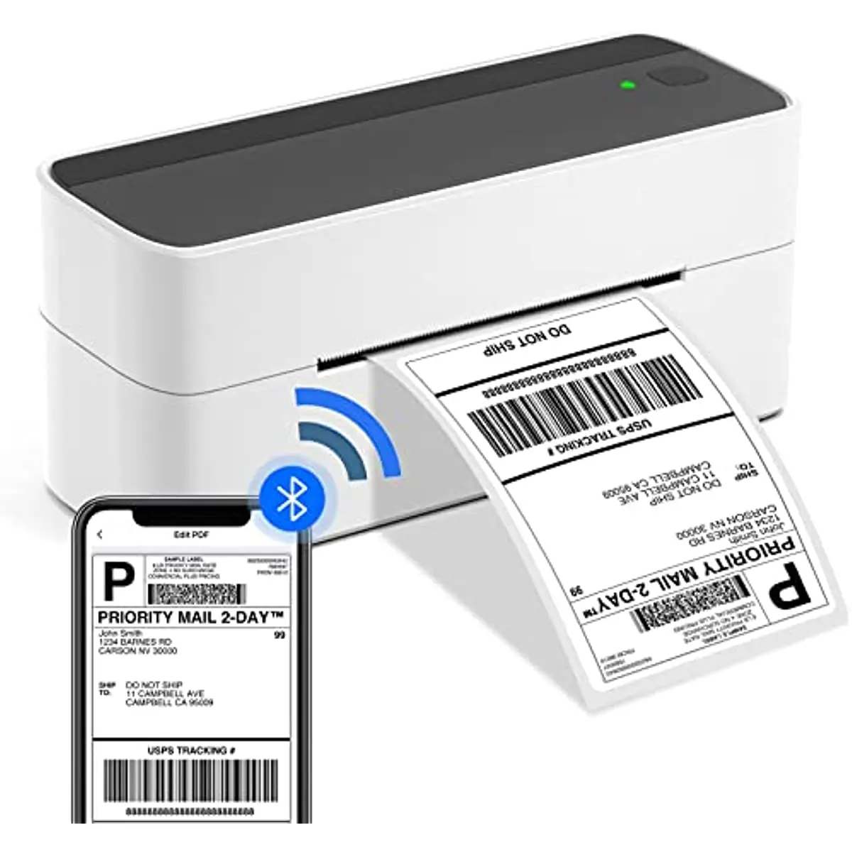 Phomemo Bluetooth Thermal Label Printer, Wireless Shipping Label Printer, Compatible with iPhone Android Mac Windows Widely Used