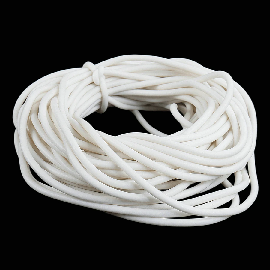 10 Meters Silicone Rubber Foamed Strip Round Optional Dia White Sponge Backer Rod Seal Strips VMQ Foaming Cord