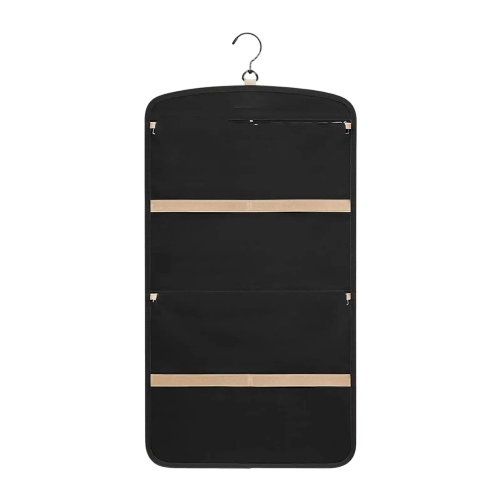 حامل أقراط على شكل قلادة لتنظيم المجوهرات للسفر وباب المنزل باللون الأسود #1