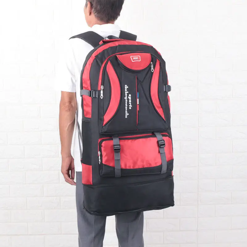 

Quality Nylon Waterproof Travel Backpacks Men Climbing Bags Hiking Outdoor Sport School Backpack Women E101