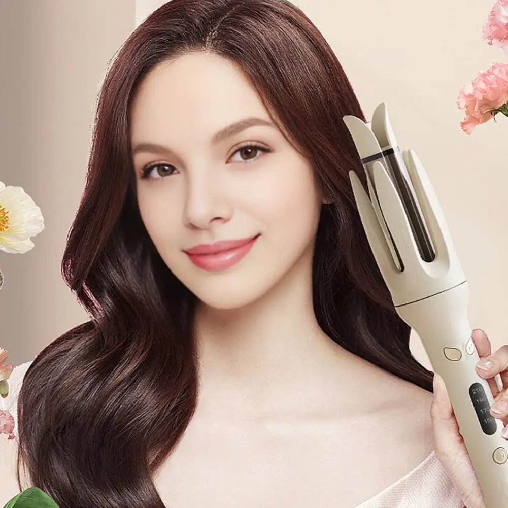 

Автоматическая плойка для завивки волос с 4 температурными режимами, 28 мм, быстрый нагрев, портативная, электрическая, для укладки волос, инструмент для создания локонов для женщин