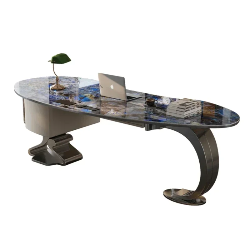 #European Luxury Small-sized Office Desk Classics Light Luxury Modern Study Desk Writing Italian Luxury Ufficio Trendy Furniture