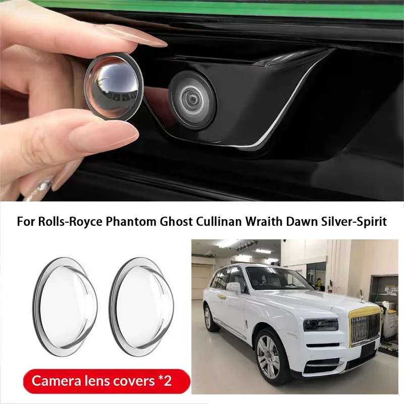 Car camera protective cover lens cover For Rolls-Royce Phantom Ghost Cullinan Wraith Dawn Silver-Spirit