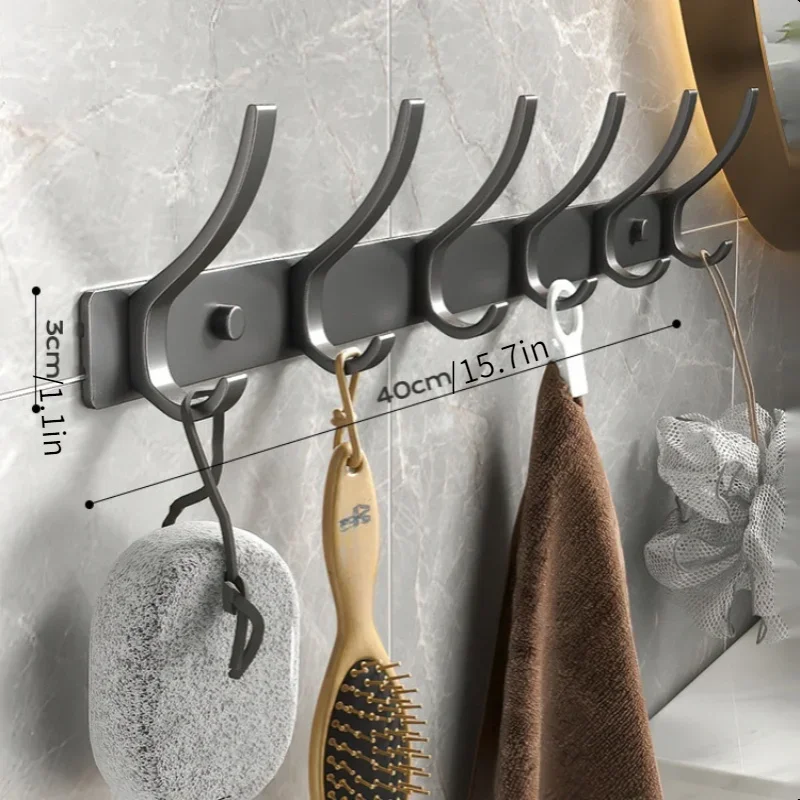 Coat Rack Wall Mount, Thickened Clothe Hook, Bathroom Sticky Hook, Towel Clothe Wall Hanger Iron Crafts，Wall hanging