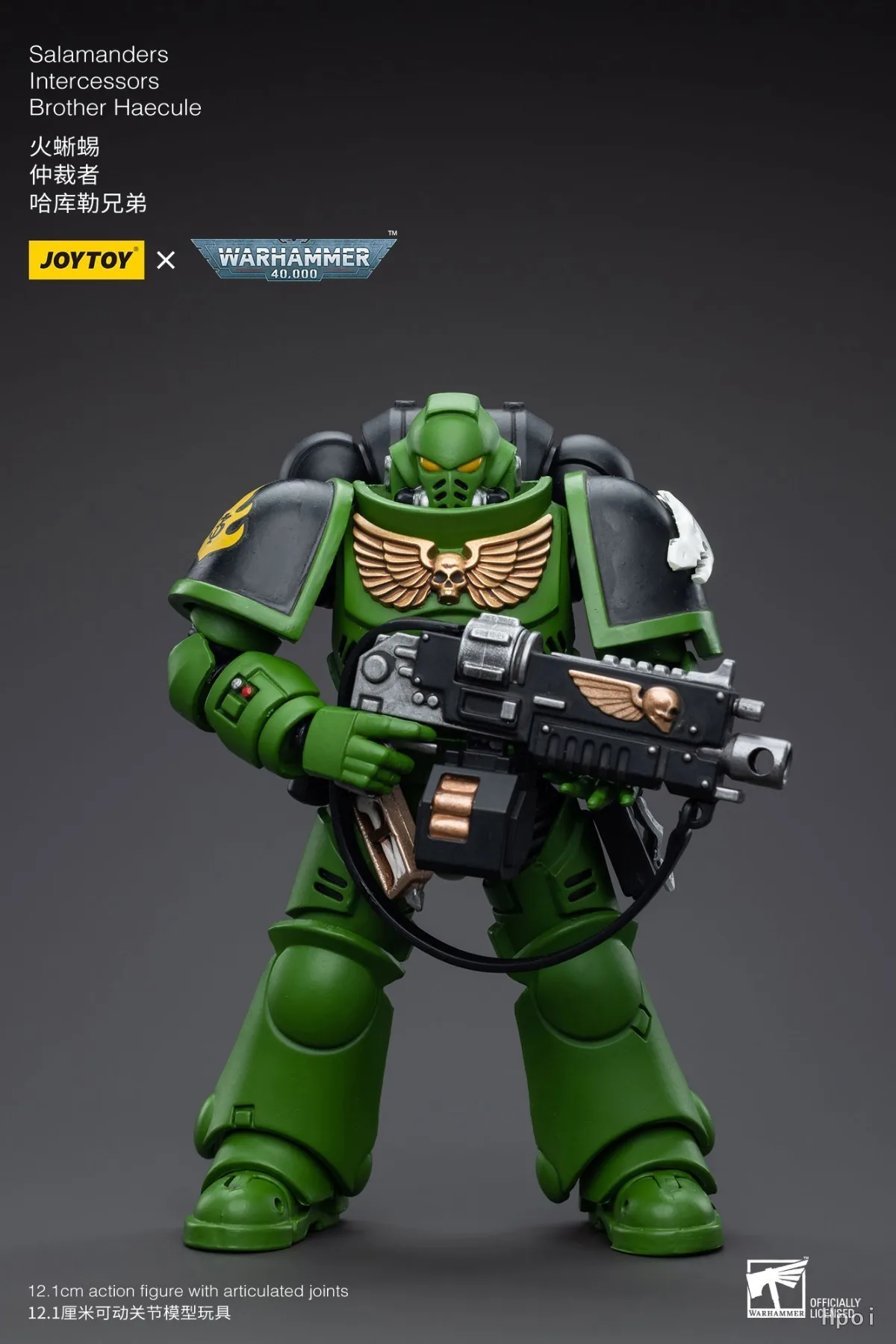 【Auf Lager】JOYTOY 1/18 Actionfigur Warhammer 40K Salamanders Intercessors Brother Haecule Figur Spielzeug