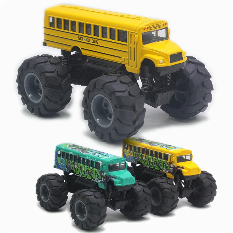 1:43 Alloy School Bus 4 Wheels Return Model Bus Car Boy Toy Children's Gift Toy Car Set Birthday Gifts Model B426
