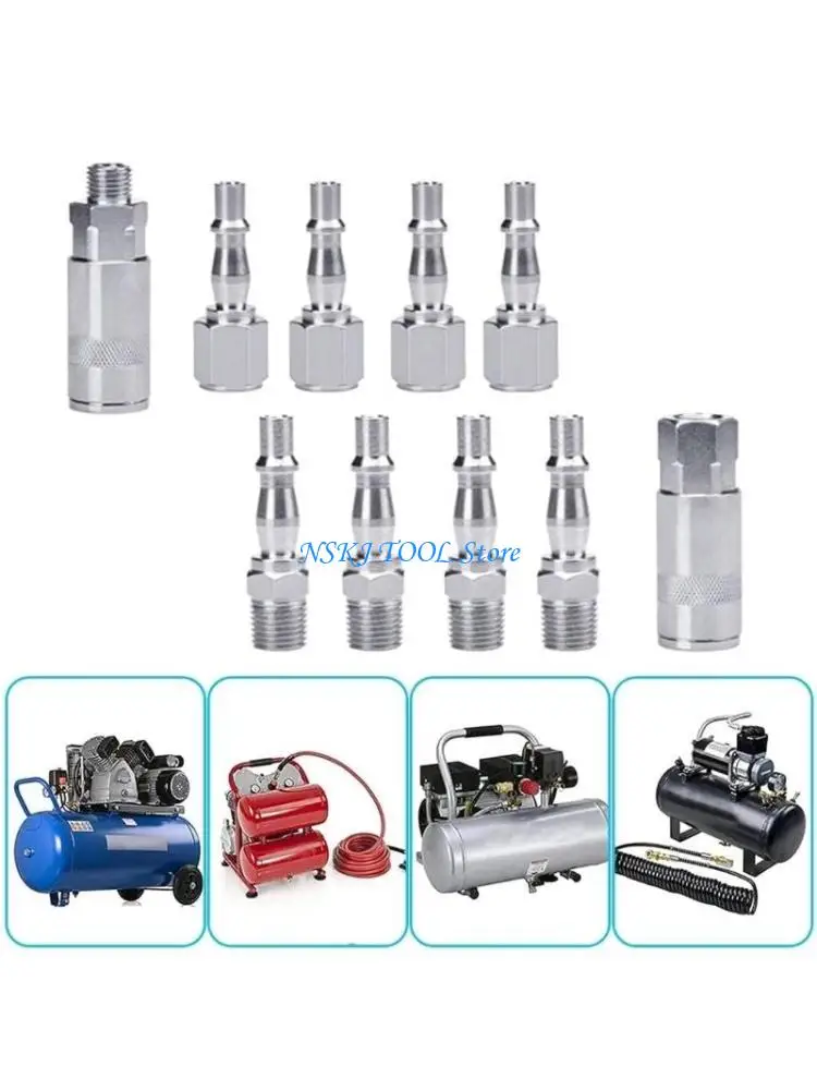 

L8RC 1/4" BSP Stainless Steel Connectors, QuickRelease Extension Connector Coupler
