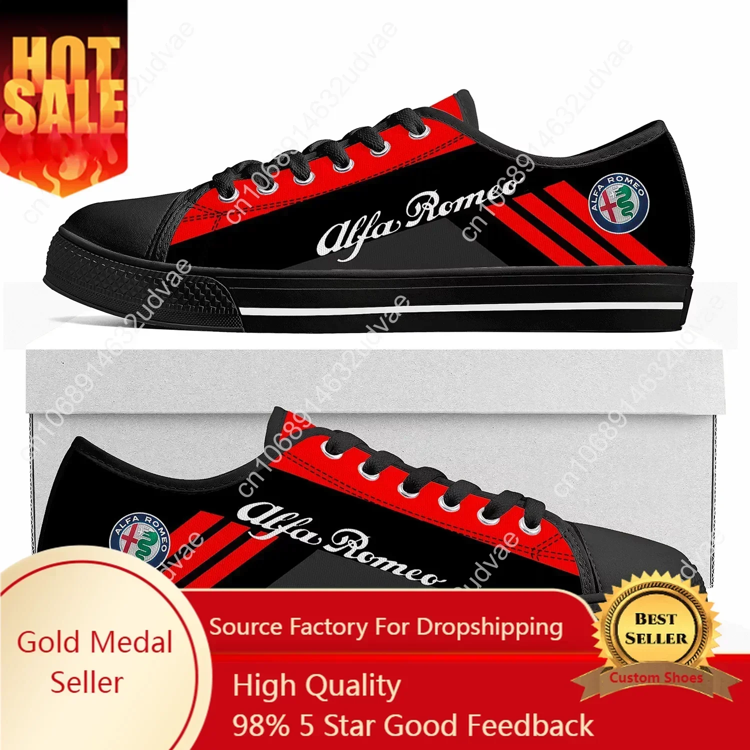 

A-Alfas Low Top Sneakers Casual Shoes Mens Womens Teenager R-Romeos High Quality Canvas Sneaker Couple Custom Black Shoe Unisex