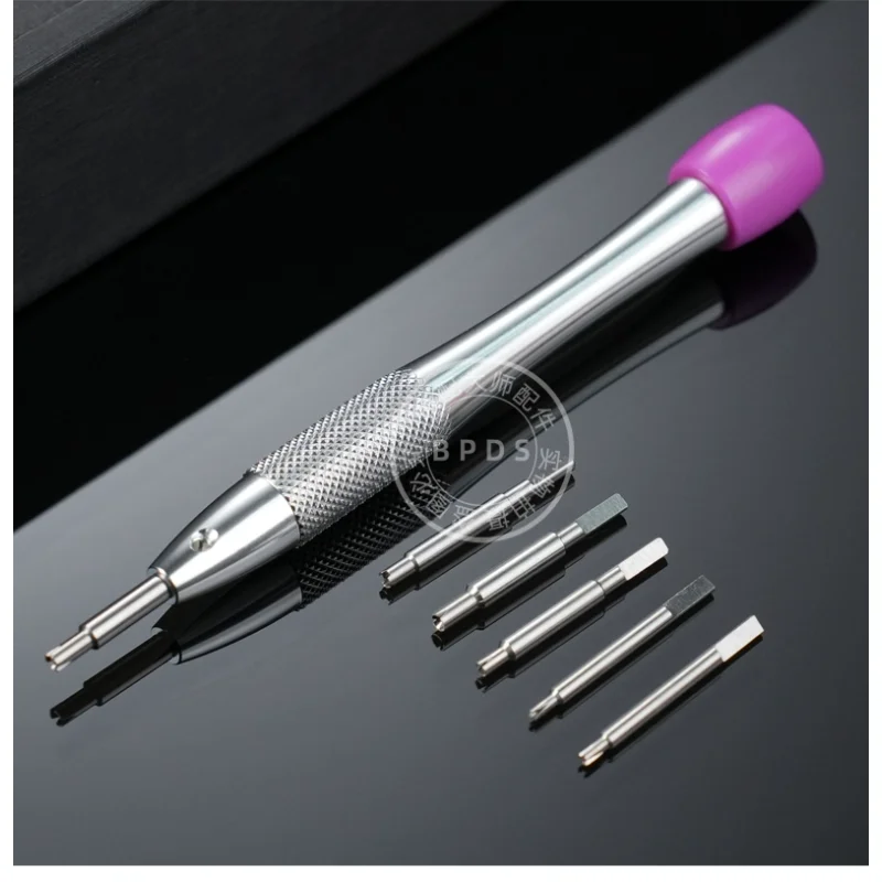 Amortecedor de três mandíbulas lote chave de fenda especial tomar amortecedor mola triangular chave de fenda especial ferramenta de reparo de relógio