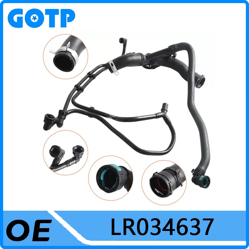 

GOTP Coolant Water Hose Radiator Pipe #LR034637 for Land Rover Range Rover Range Rover Sport Discovery 4 Replacement Parts