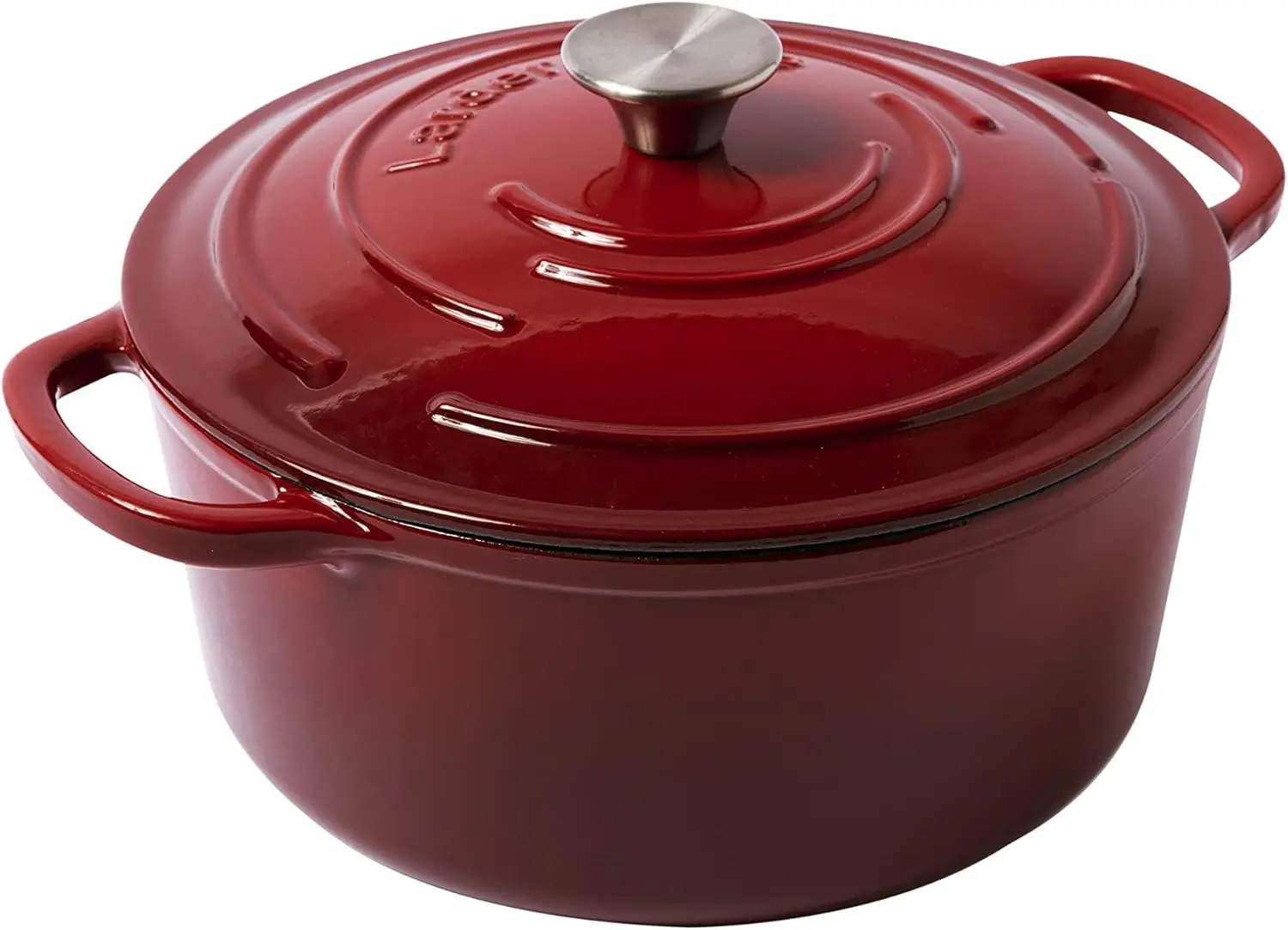 Cast Iron Dutch   5.7qt Dutch Oven Pot with Lid Dutch  for Bread Baking  Compatible on All Cooktops &  Safe to 5