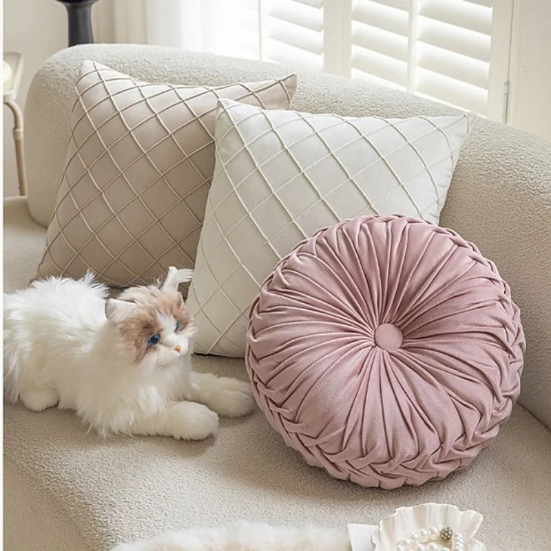 Soft Velvet Geometric Cushion Cover 45×45cm Funda Cojin Decorative Pillowcase For Sofa Patio Balcony Home Furniture Decoration