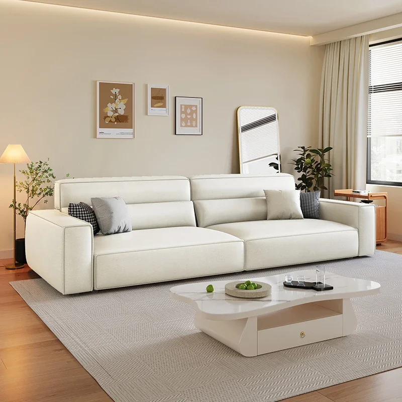 

Foam Square Wood Couches Simple Comfortable Lounge Italian Living Room Sofa Puffs Modern Designer Sofy Do Salonu Home Furniture