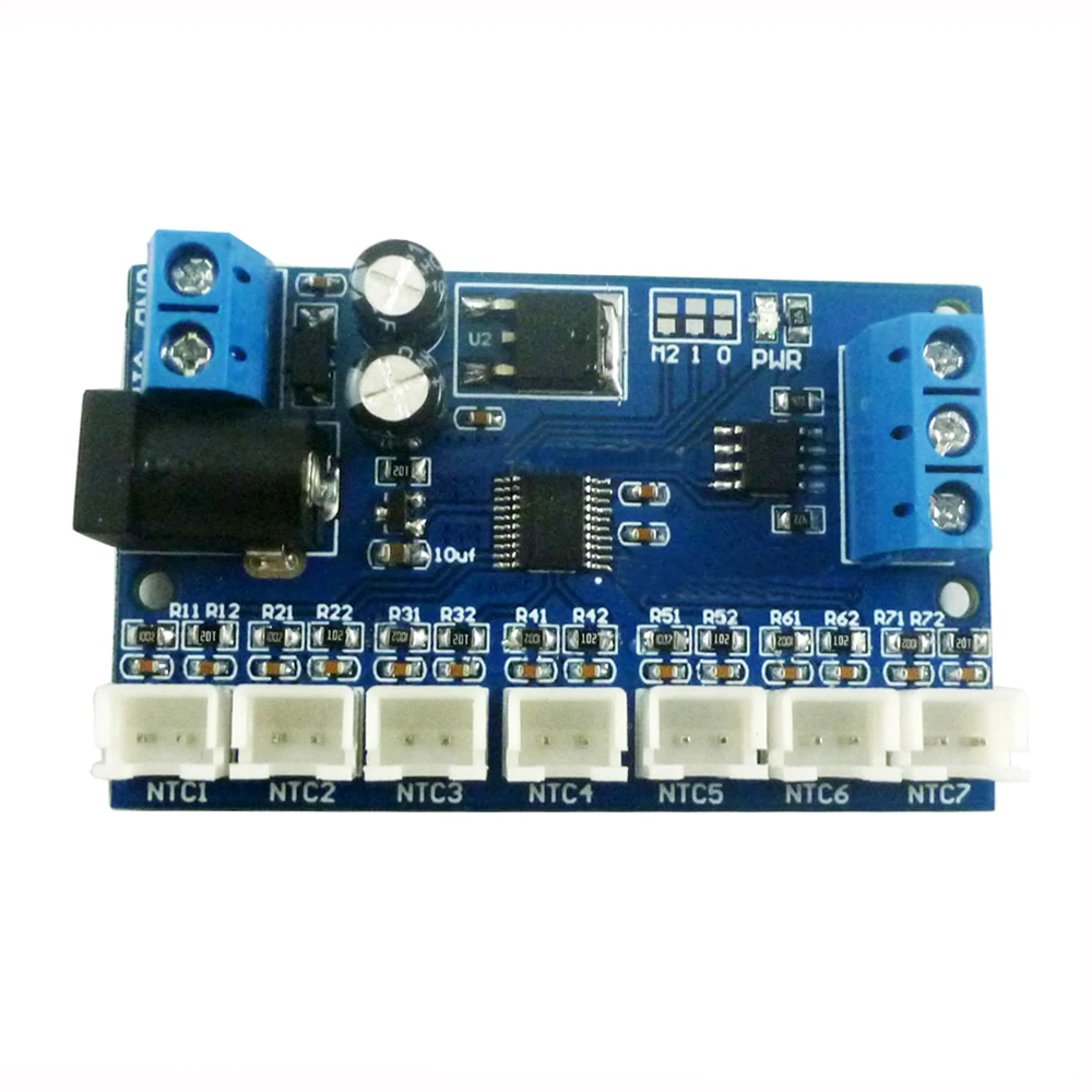 7CH DC 12V RS485 NTC Thermistor Temperature Sensor Modbus Rtu Remote acquisition monitor Module B3950 10K 1%