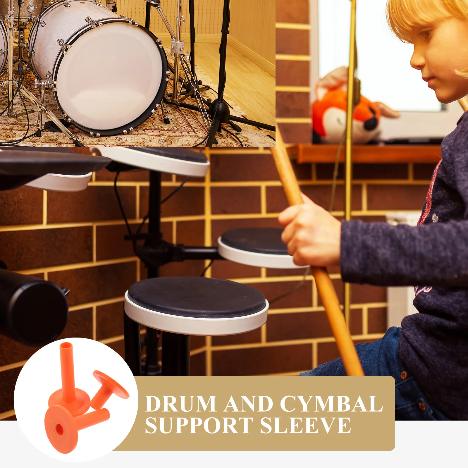 

12pcs Plastic Cymbal Sleeves Drum Accessories Replacement For Cymbal Stand Short Long Sizes Multiple Height Protection Tubes