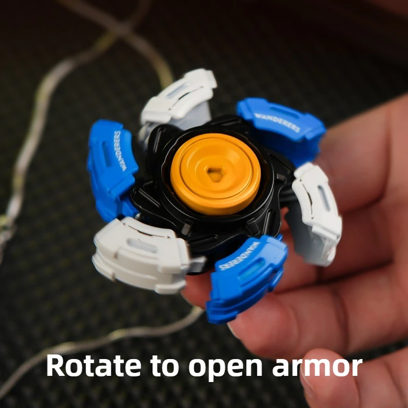 Wanderer EDC Metal Spinning Automaton Armor-Opening Fidget Spinner Giocattolo da tavolo di decompressione