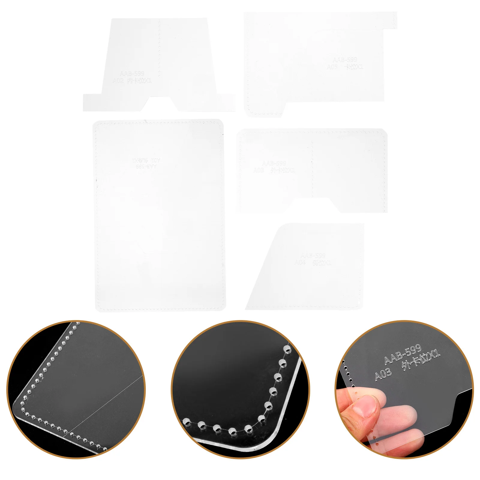 

1Set Acrylic Card Holder Pattern Templates Durable Stencils DIY Craft Tools Reusable Precise Cutting Dies