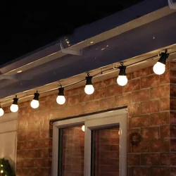 8M/13M/24M/38M LED Globe Ball String Light Street Christmas Fairy Led Festoon Outdoor For Garden Backyard Party Patio Decor