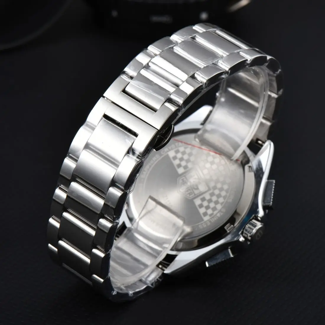 Fashion Mens Watches Quartz Movement TAG Stainless Steel Case Strap All Function Work Sport Wristwatch Male Clock Luxury Gift