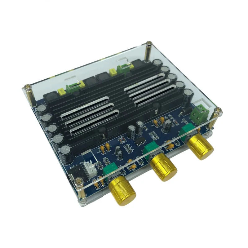 

150WDigital Amplifier Board TPA3116D2 Digital Audio Amplifier Board2.0Channel with Acrylic Shell