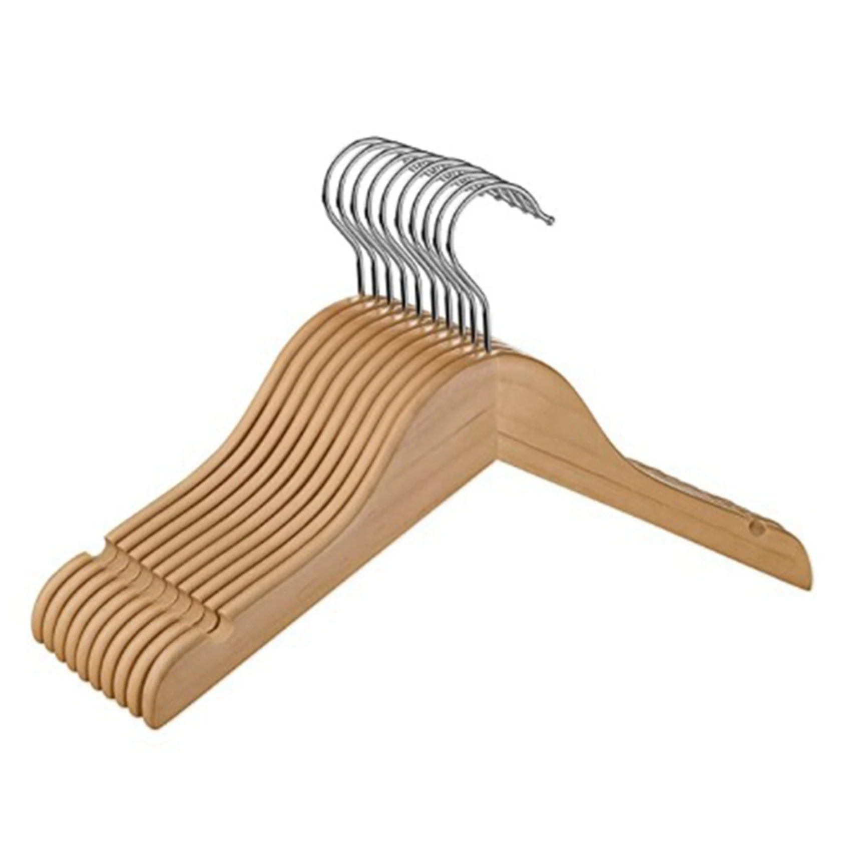 

A19F-Wooden Children's/Children's Hangers (20 Pack) Smooth And Durable Wooden Baby/Parenting Hangers-12.5 Inch-Space Saving