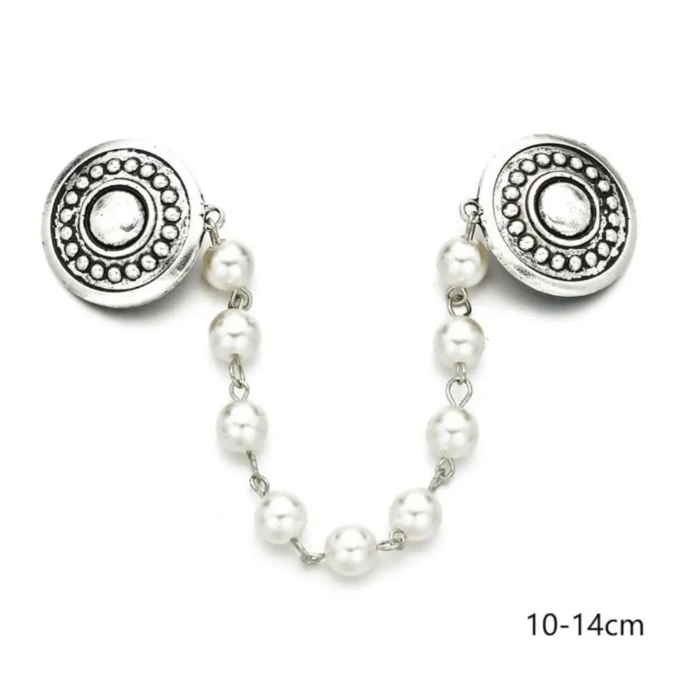 3Pcs 2023 New Pin Jewelry Vintage Flower Pointed clip Sweater clip Waist clip Chain Cardigan Clip