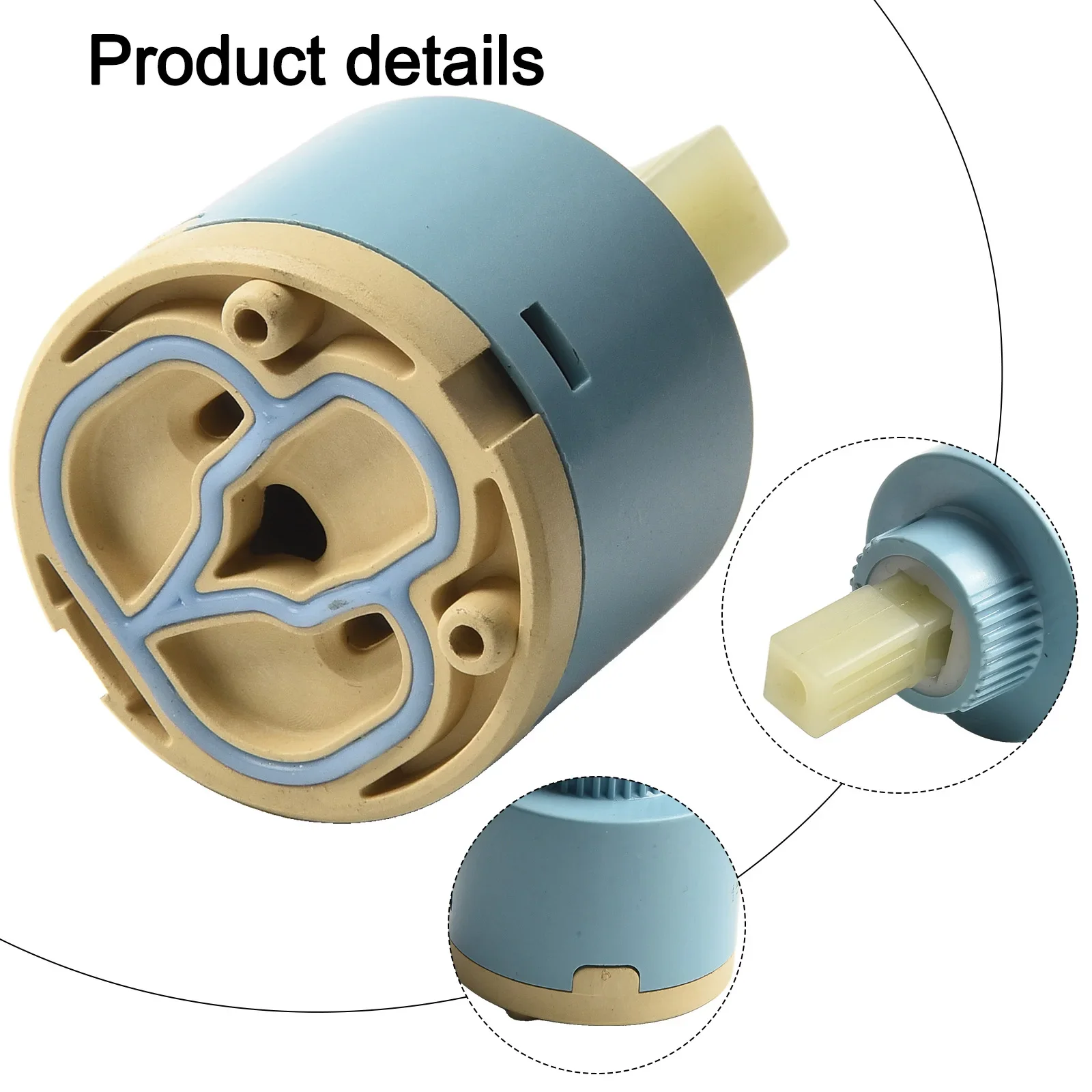35mm 40mm Replacement Cartridge for Kitchen Basin Tap with Ceramic Disc for Smooth Handle Operation and Leak Prevention