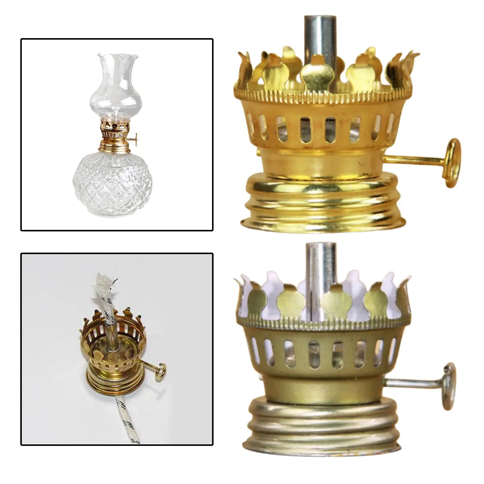 Oil Lamp Burner Indoor Use for Retro Style Oil Lamp Antique Lamp